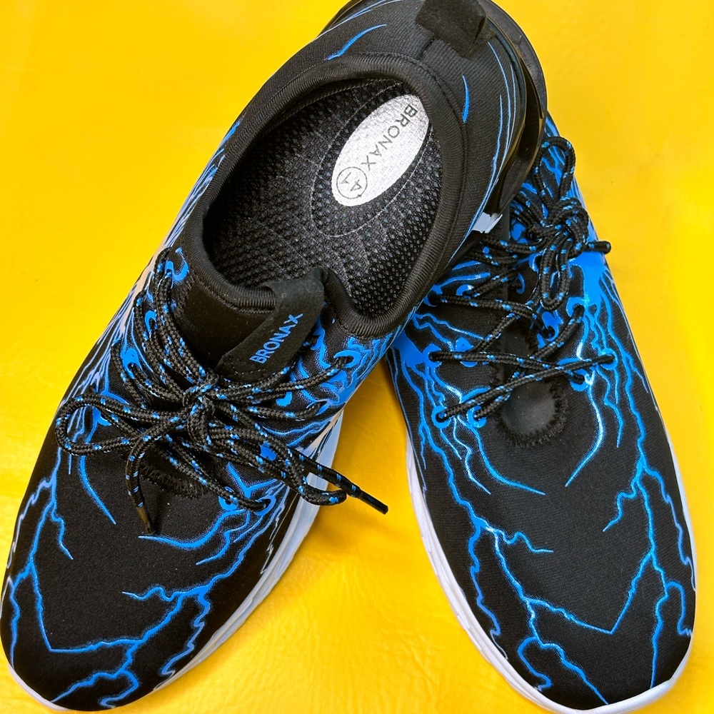 BRONAX Lightening Unisex Athletic Tennis Shoes with Wide Toe